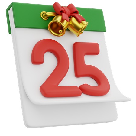 25 de dezembro  3D Icon