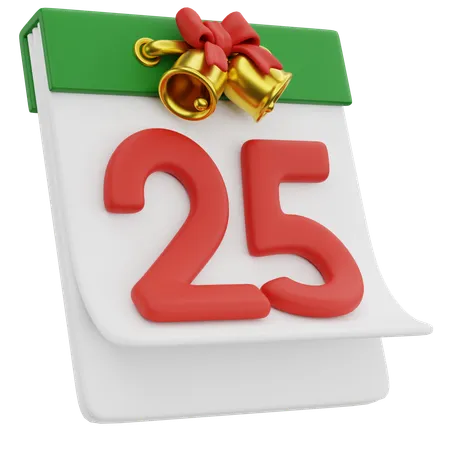 25 de dezembro  3D Icon