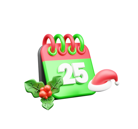 25 de dezembro  3D Icon