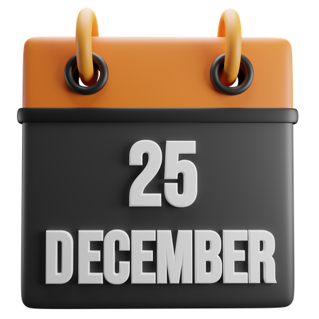 25 Dec  3D Icon