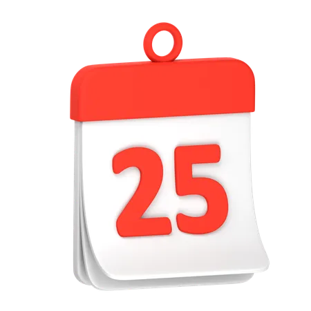 25 décembre  3D Icon