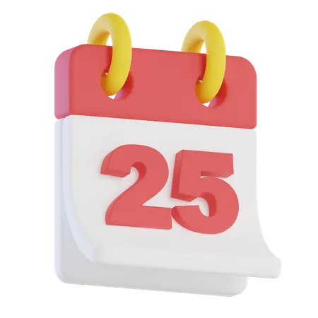 25 décembre  3D Icon