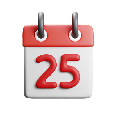 25 décembre  3D Icon