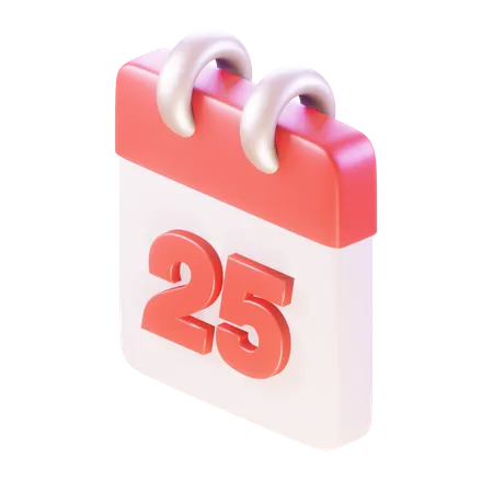 25 décembre  3D Icon