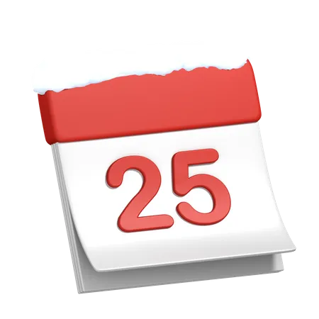 25 décembre  3D Icon