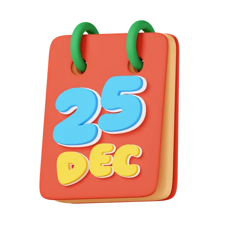 25. Dezember  3D Icon