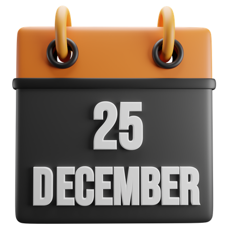 25 dic  3D Icon