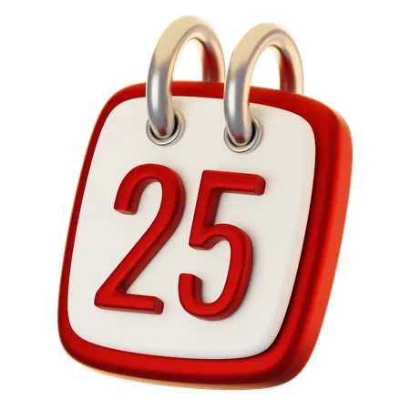 25 de diciembre  3D Icon