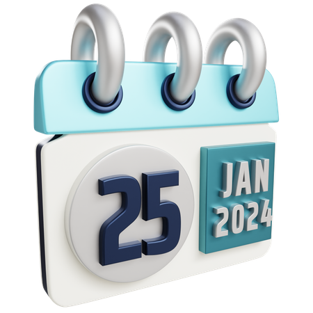 25 de enero de 2024  3D Icon