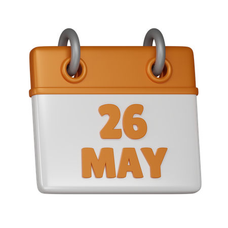 25 May  3D Icon