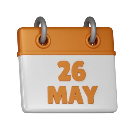 25 mayo  3D Icon