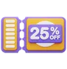 25 Percentage Off Coupon