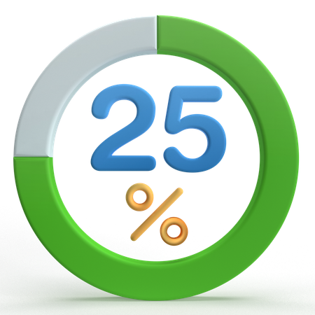 25% 진행  3D Icon
