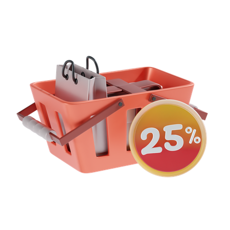 25 por cento  3D Icon