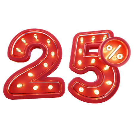 25 % Rabatt im Sale  3D Icon