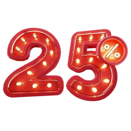 25 % Rabatt im Sale  3D Icon