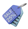 25% Sale Tag