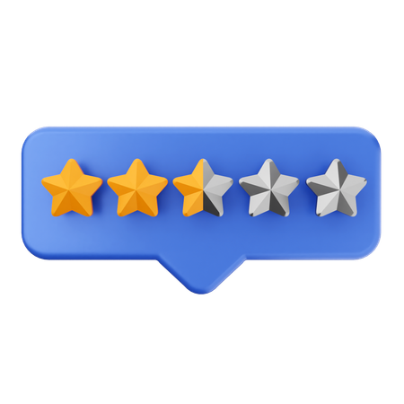 2.5 star chat review  3D Icon