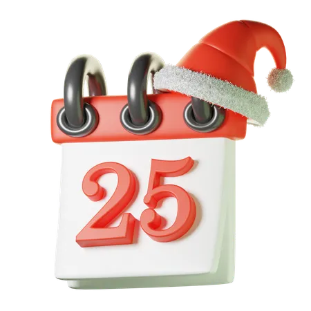 25ème calendrier  3D Icon