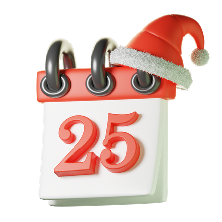 25º calendário  3D Icon