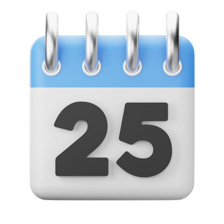 25th-twenty fifth  3D Icon