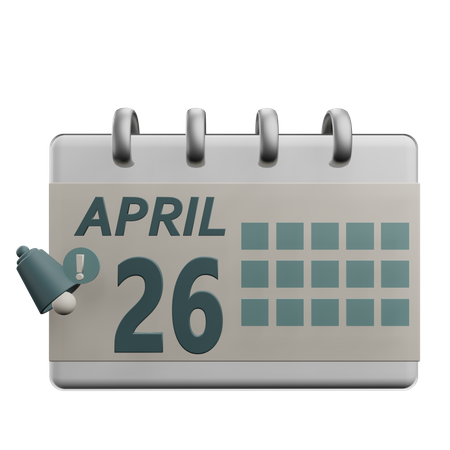26 april  3D Icon