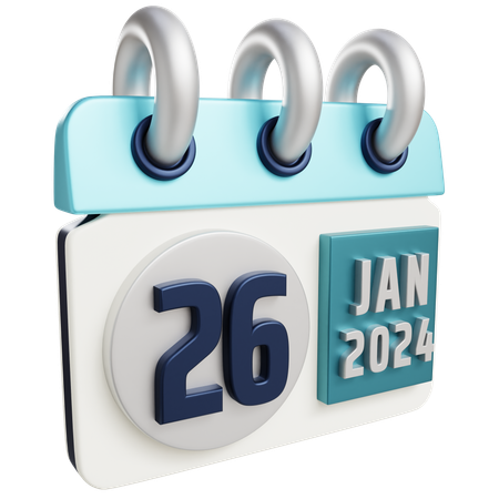 26 de enero de 2024  3D Icon