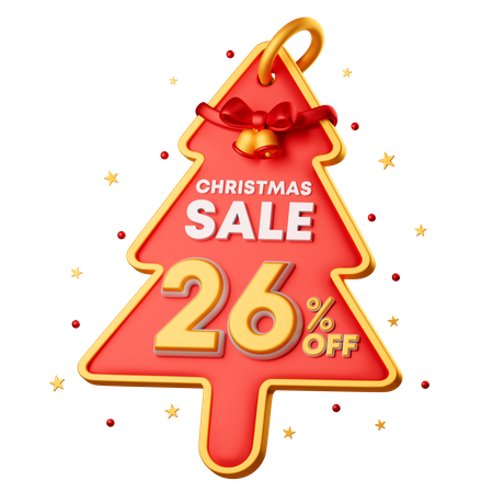 26 Percentage Special Offer  3D Icon