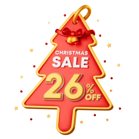 26 Percentage Special Offer  3D Icon