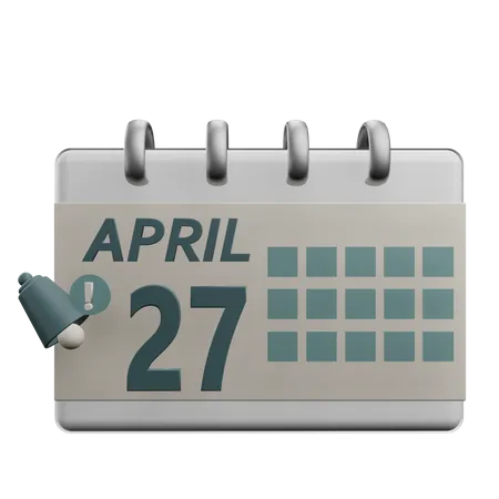 27 april  3D Icon