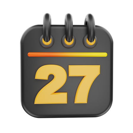 27 data  3D Icon