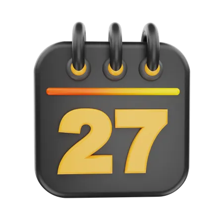 27 data  3D Icon