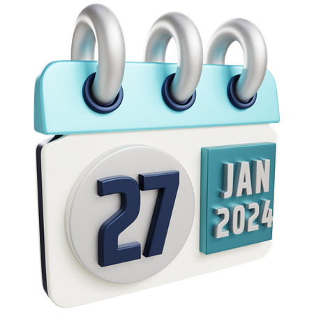 27 de enero de 2024  3D Icon