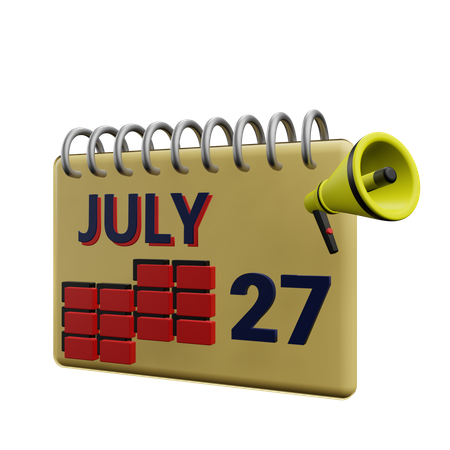 27 july  3D Icon