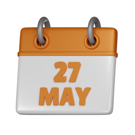 27 May  3D Icon