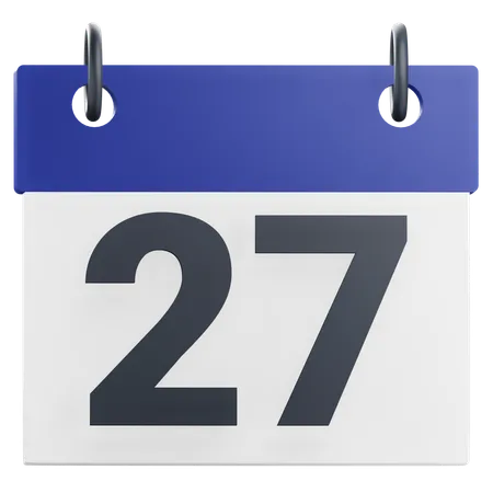 27e vingt-sept jours  3D Icon