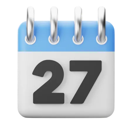 27th-twenty-seventh  3D Icon