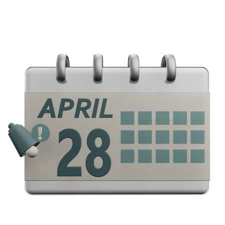 28 april  3D Icon