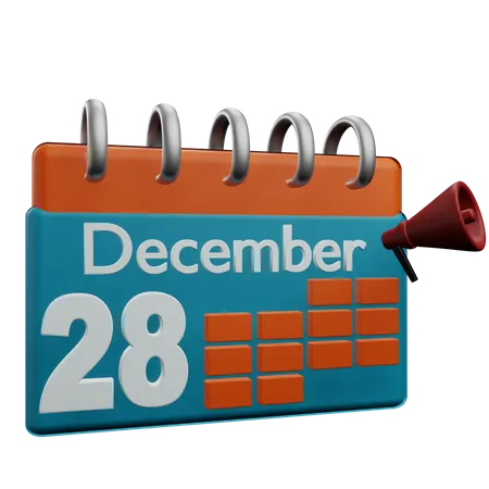 28. Dezember  3D Icon