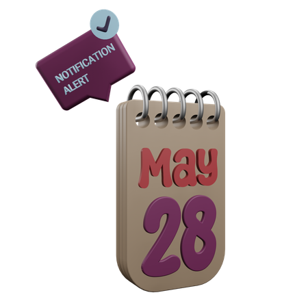 28. Mai  3D Icon