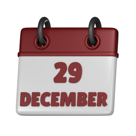 29. Dezember  3D Icon