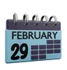 29 February Calender