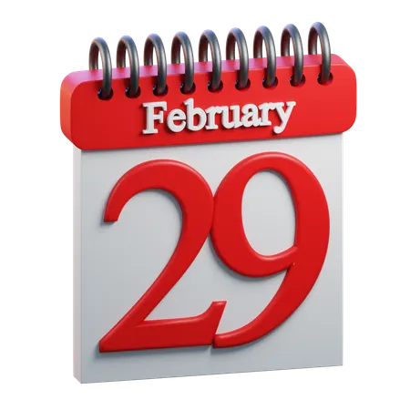 29 février  3D Icon