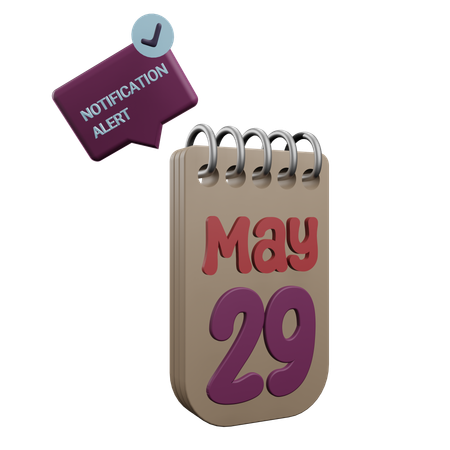 29 mai  3D Icon