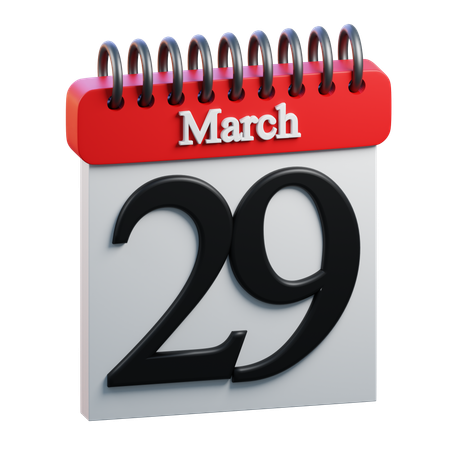 29 mars  3D Icon