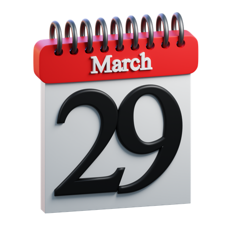 29. März  3D Icon