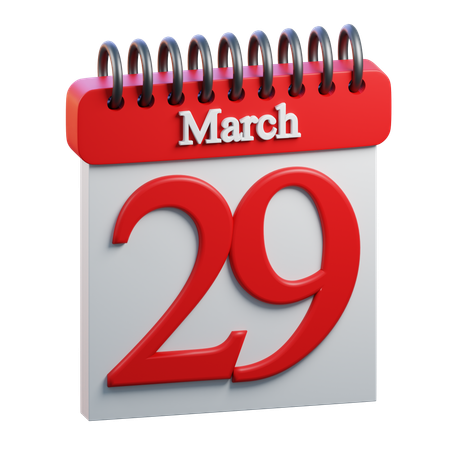 29. März  3D Icon