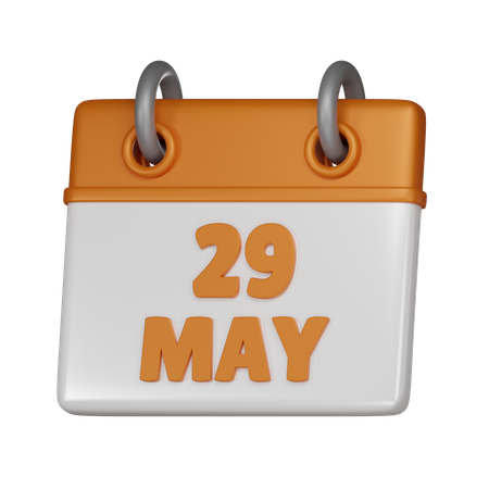 29 de mayo  3D Icon