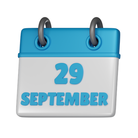 29 de septiembre  3D Icon