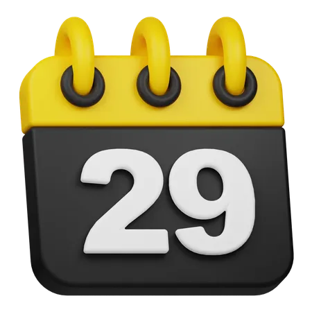 29th November  3D Icon